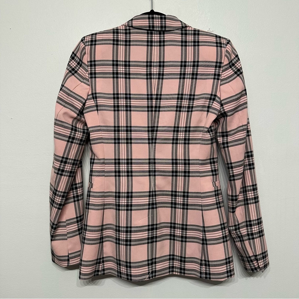 Sunday Best Aritzia Galt Checkered Plaid Double Breasted Blazer Jacket - Picture 3 of 10